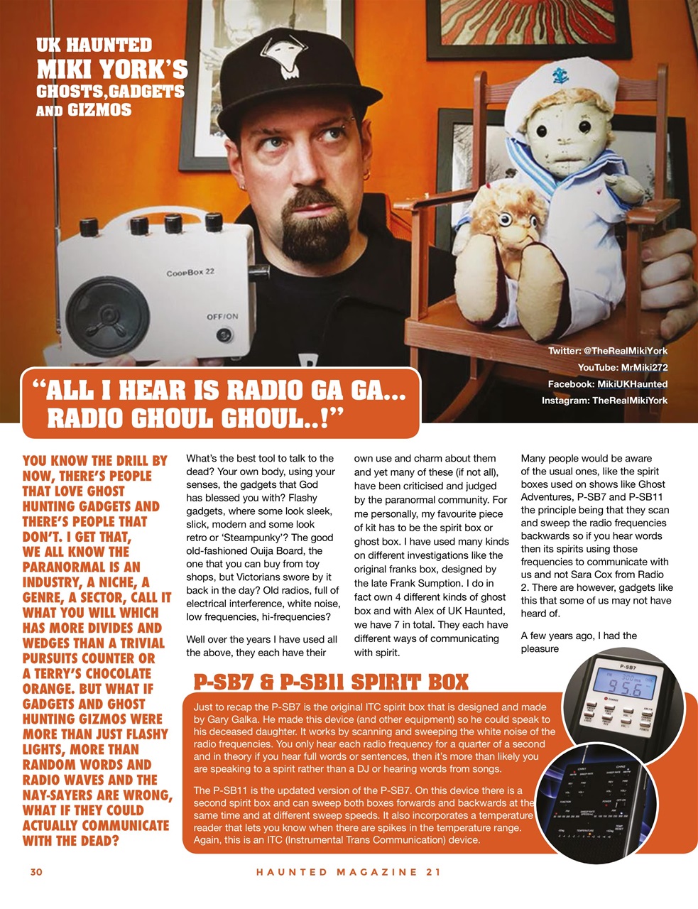 Haunted Magazine Preview Pages