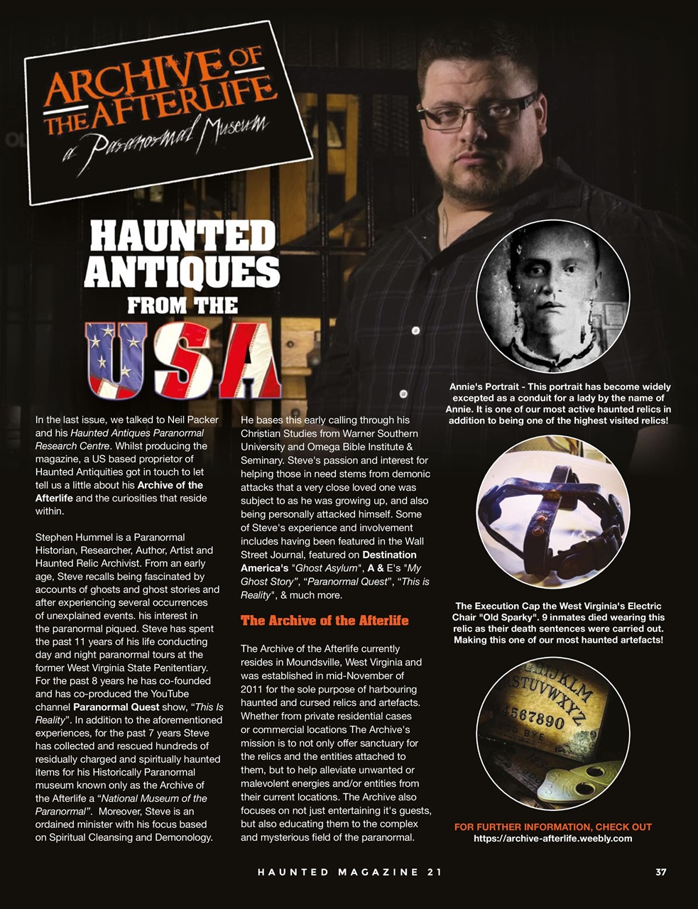 Haunted Magazine Preview Pages