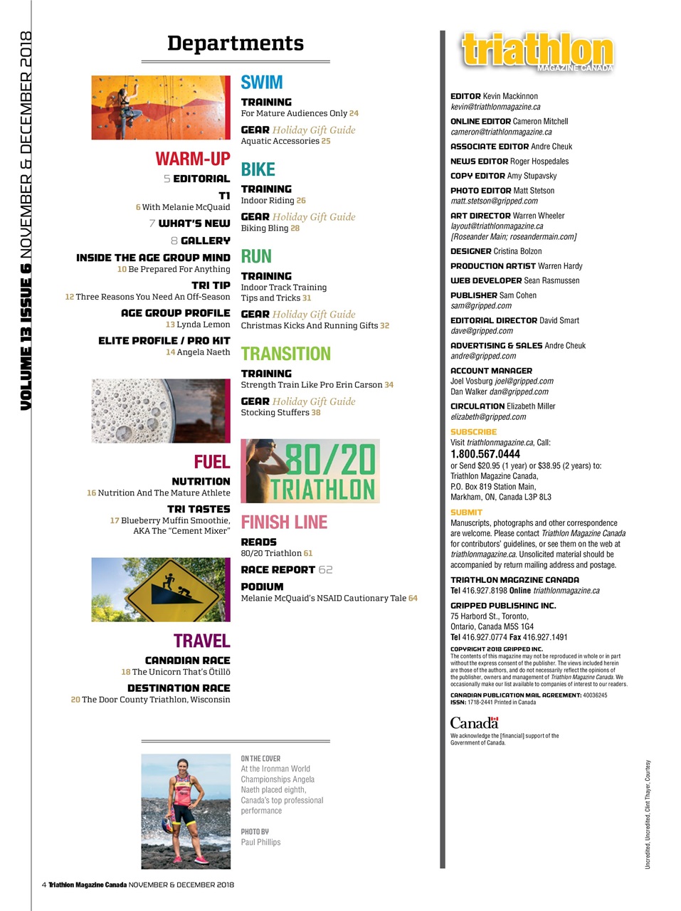Triathlon Magazine Canada Preview Pages