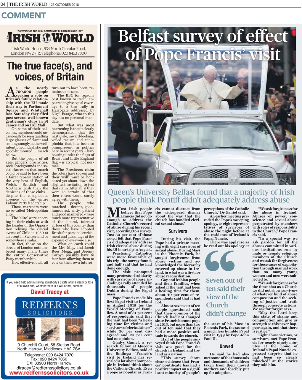 Irish World Preview Pages