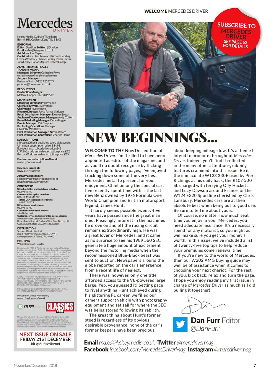 Mercedes Driver Magazine Preview Pages