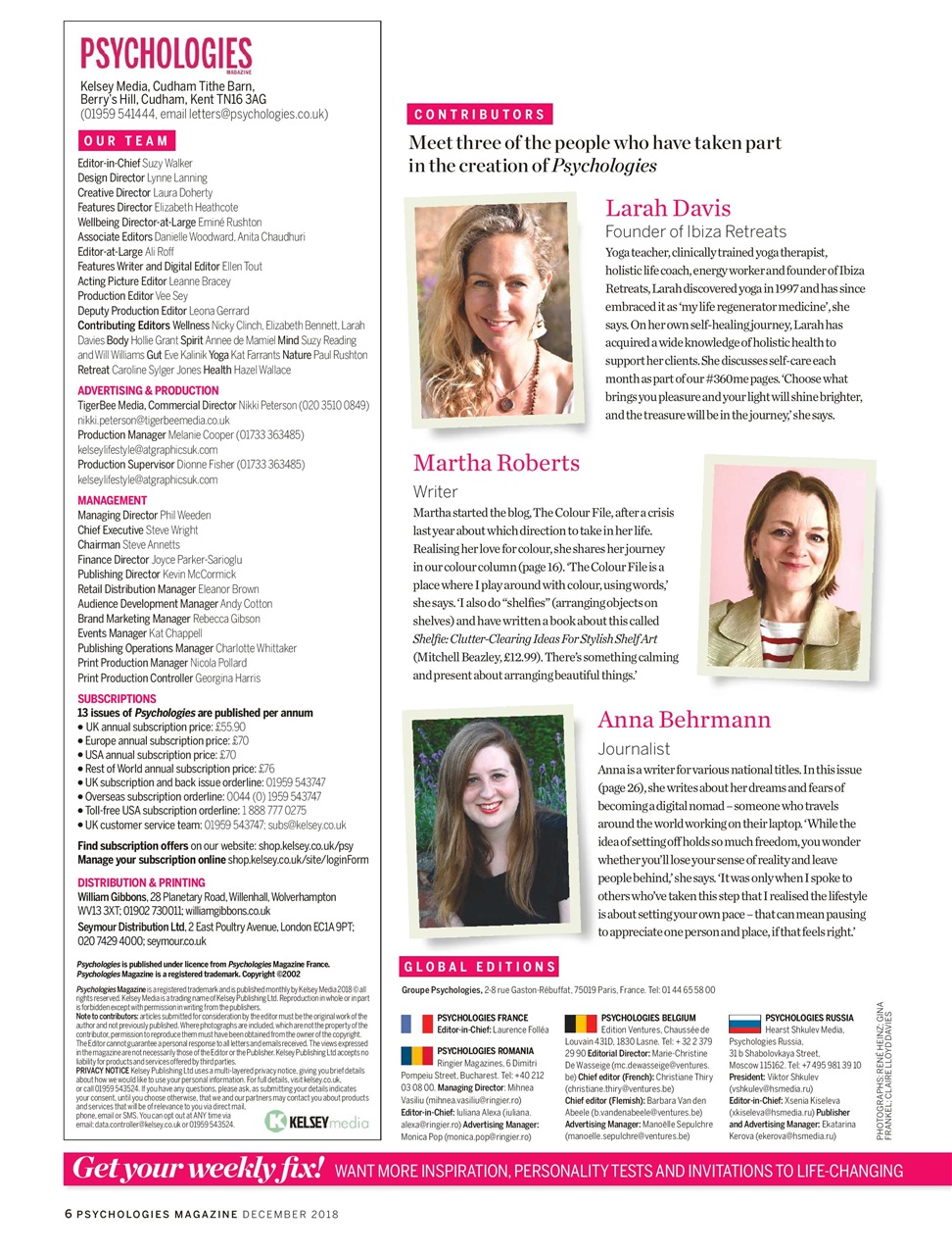 Psychologies Preview Pages