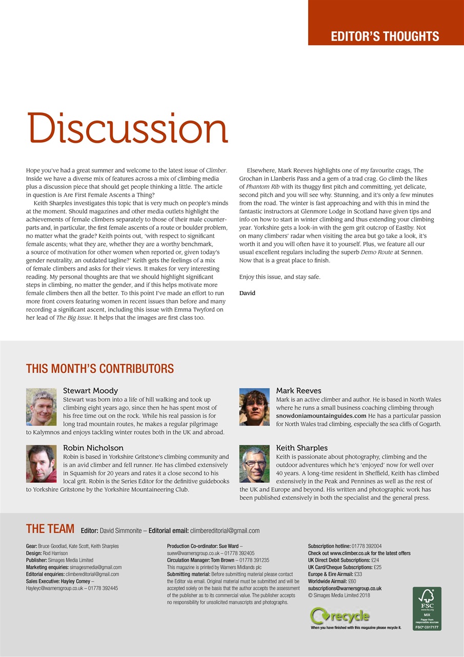 Climber Preview Pages