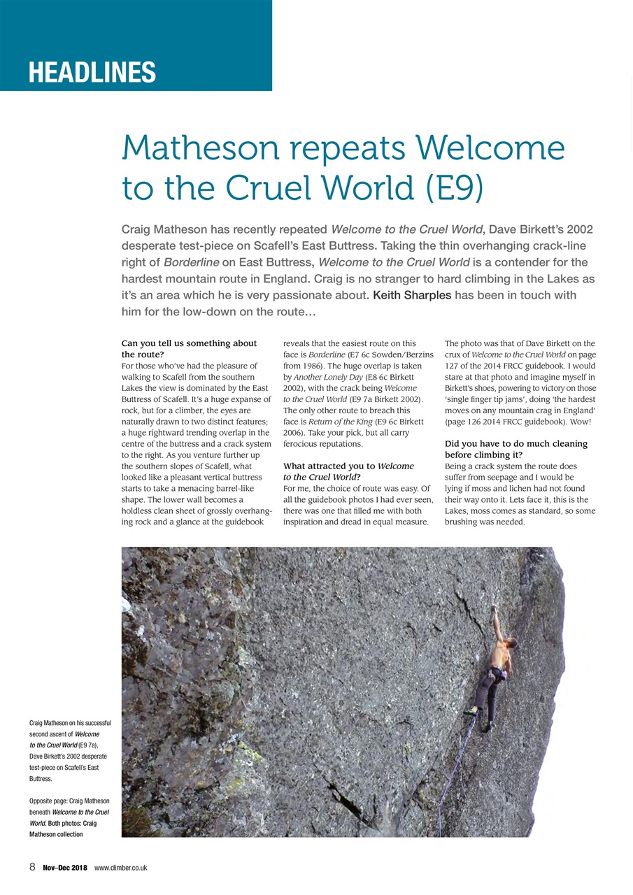 Climber Preview Pages