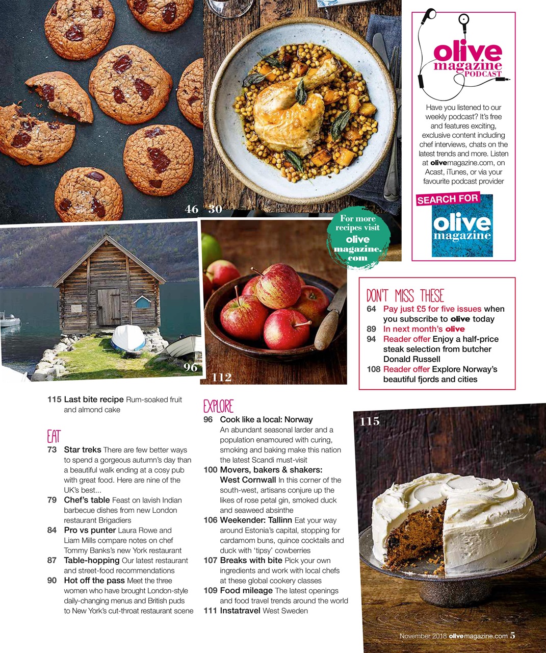 Olive Magazine Preview Pages