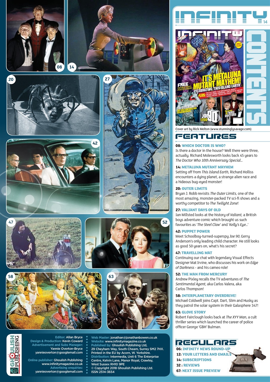 Infinity Magazine Preview Pages