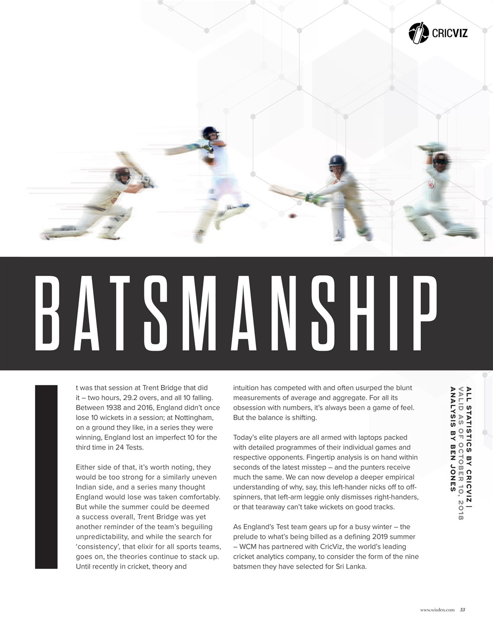 Wisden Cricket Monthly Preview Pages