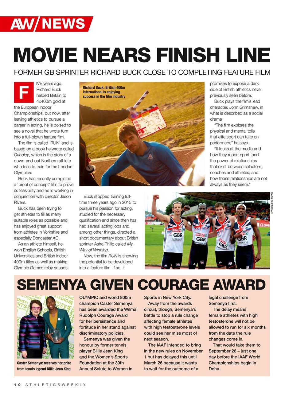 AW – Athletics Weekly Magazine Preview Pages