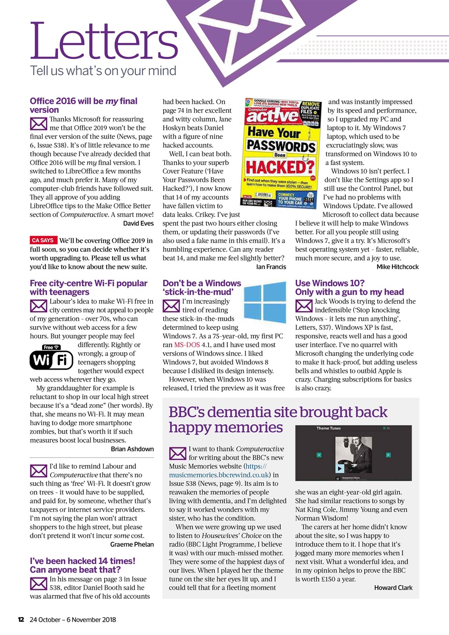 Computer Active Preview Pages