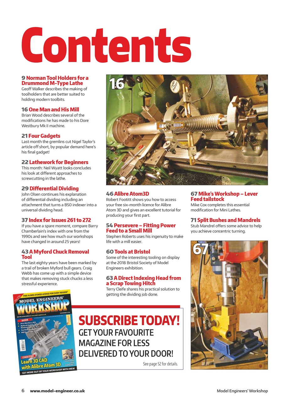 Model Engineer & Workshop Magazine Preview Pages