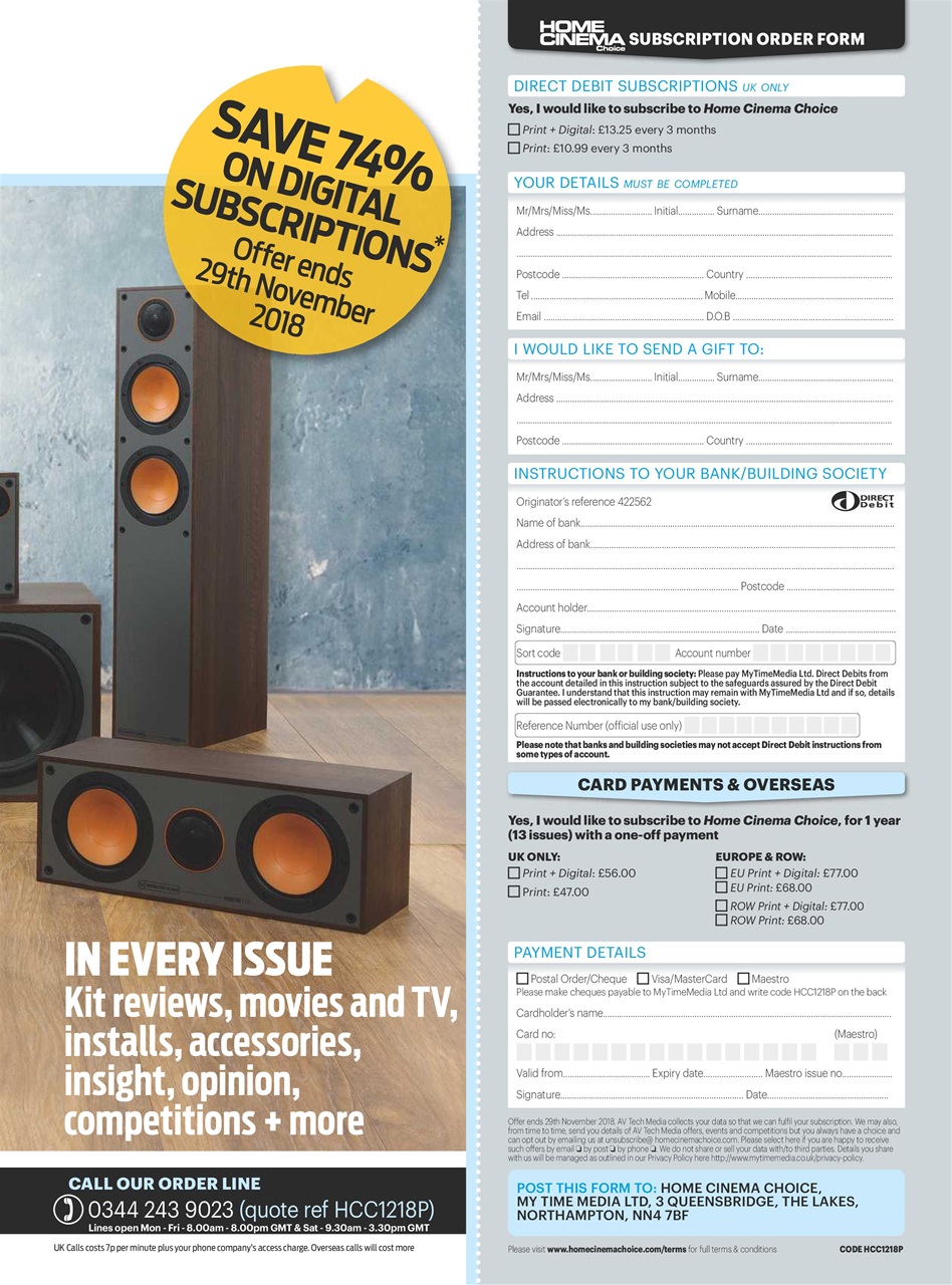 Home Cinema Choice Preview Pages