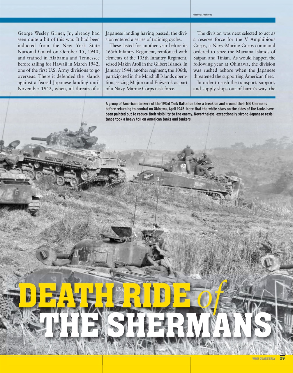 WWII Quarterly Preview Pages