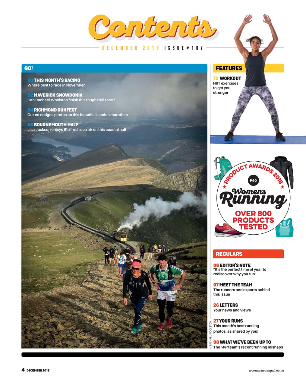 Women’s Running Preview Pages