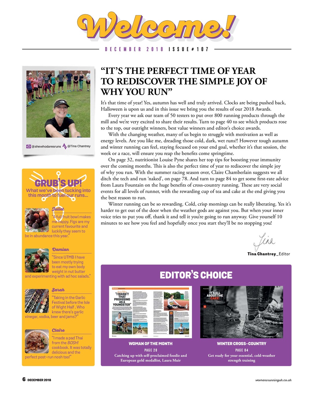 Women’s Running Preview Pages