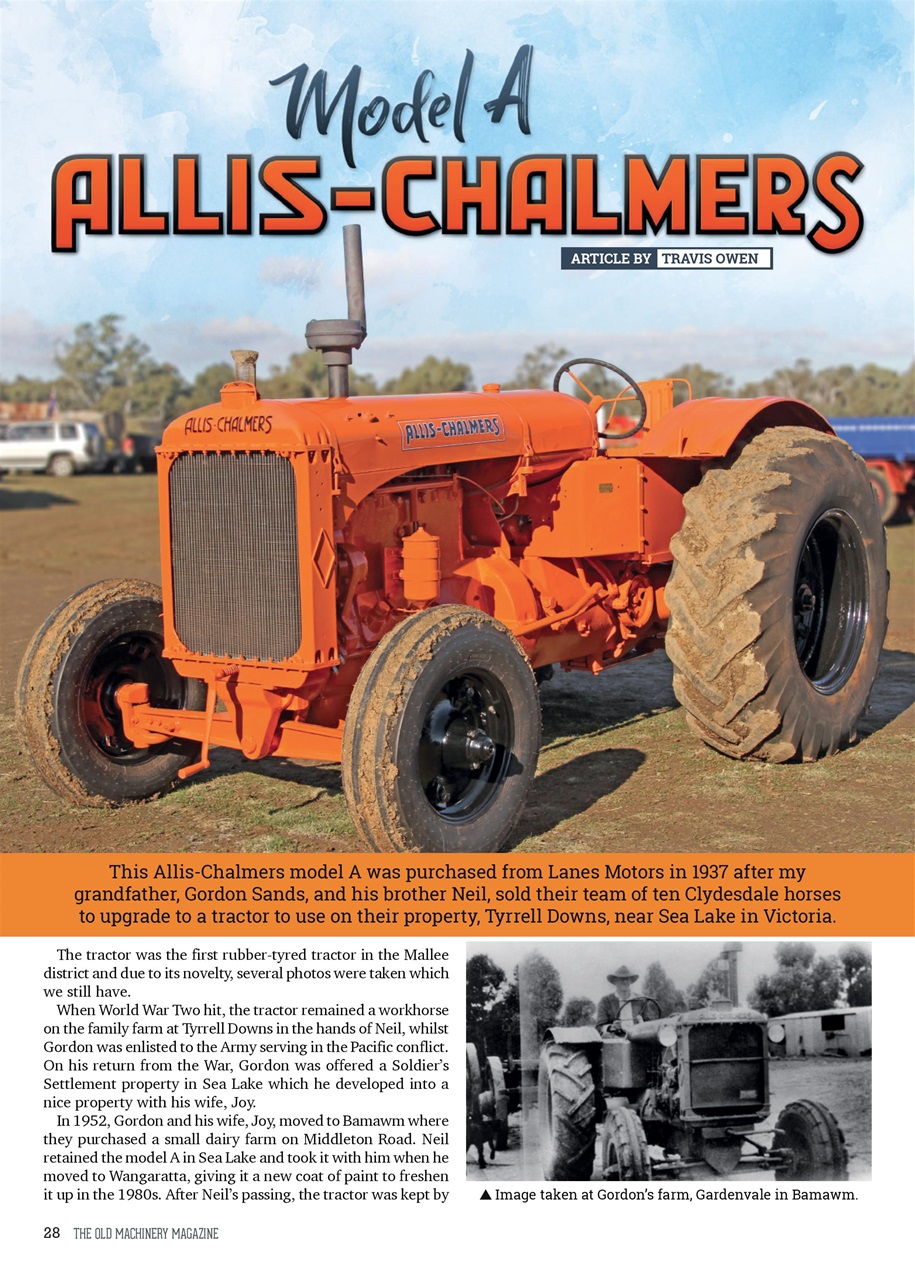 The Old Machinery Magazine Preview Pages