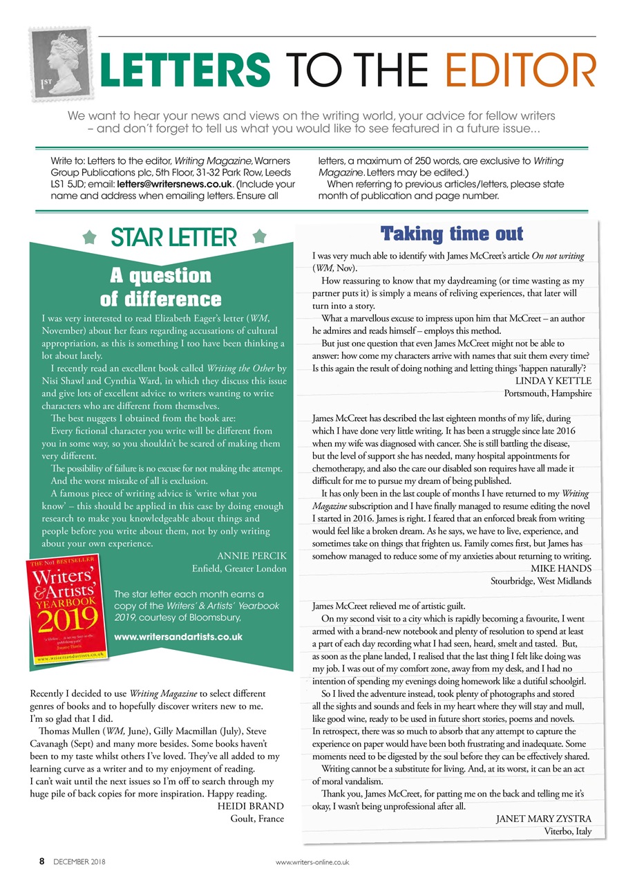 Writing Magazine Preview Pages