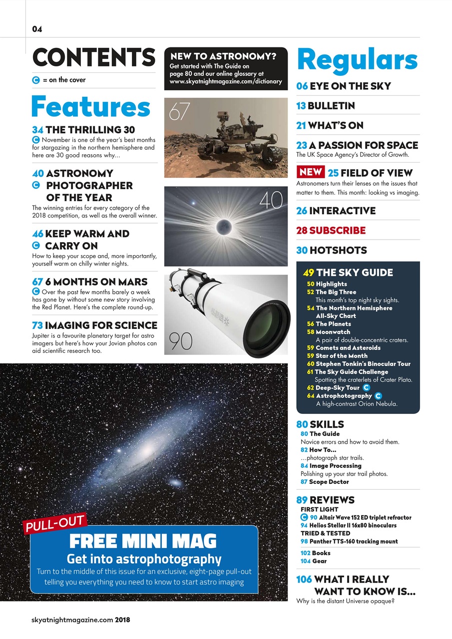 BBC Sky at Night Magazine Preview Pages