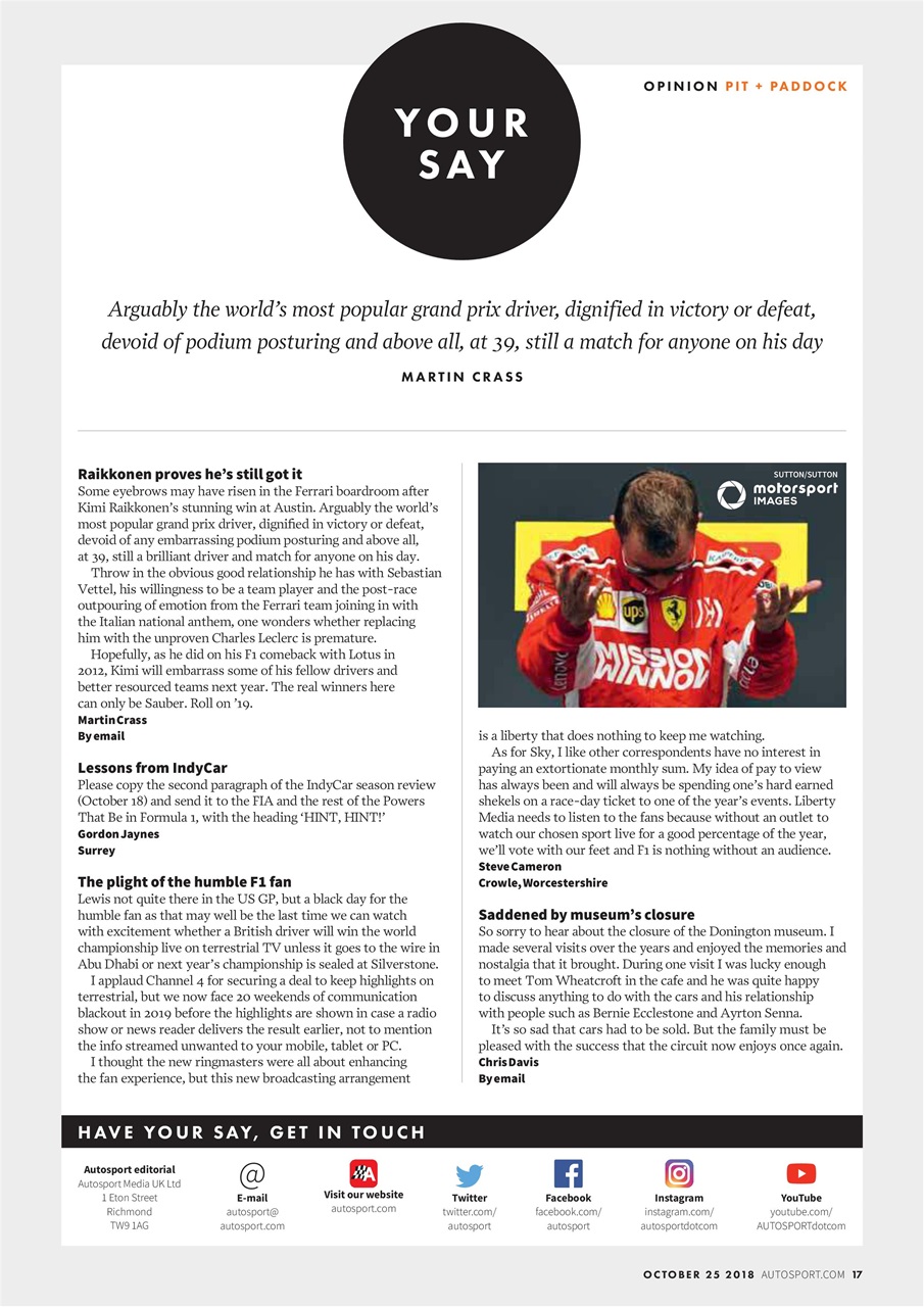 Autosport Preview Pages