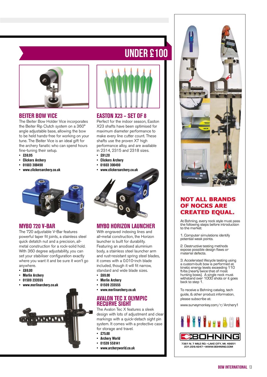 Bow International Preview Pages