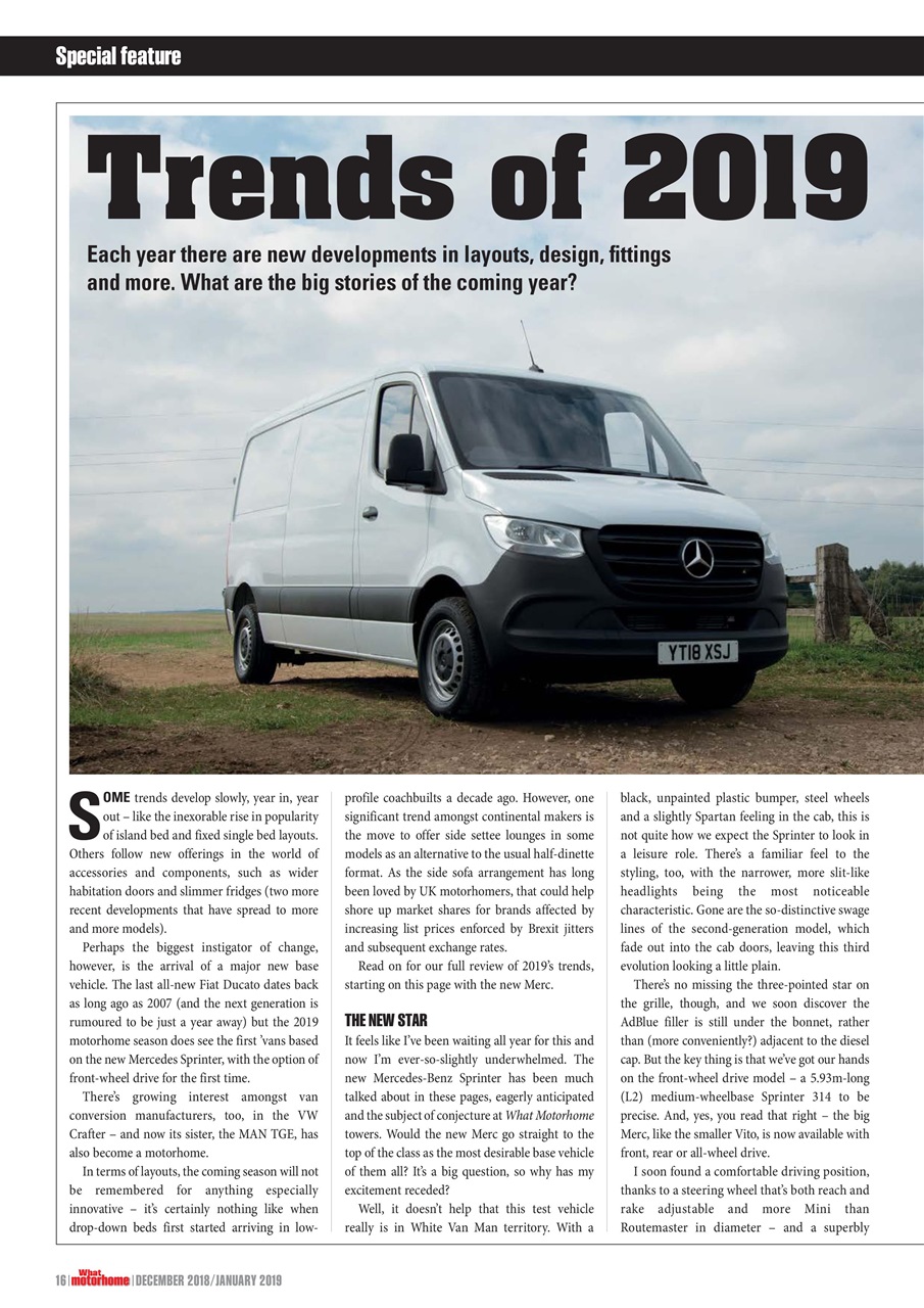 What Motorhome magazine Preview Pages