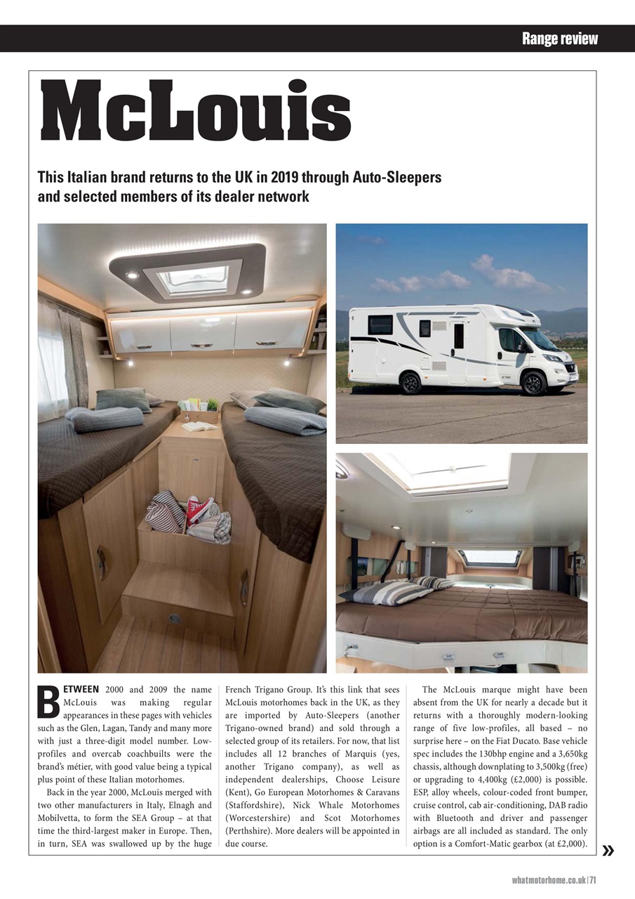 What Motorhome magazine Preview Pages