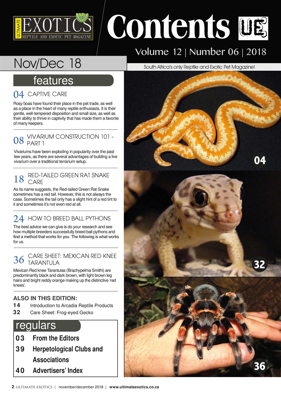 Ultimate Exotics Preview Pages