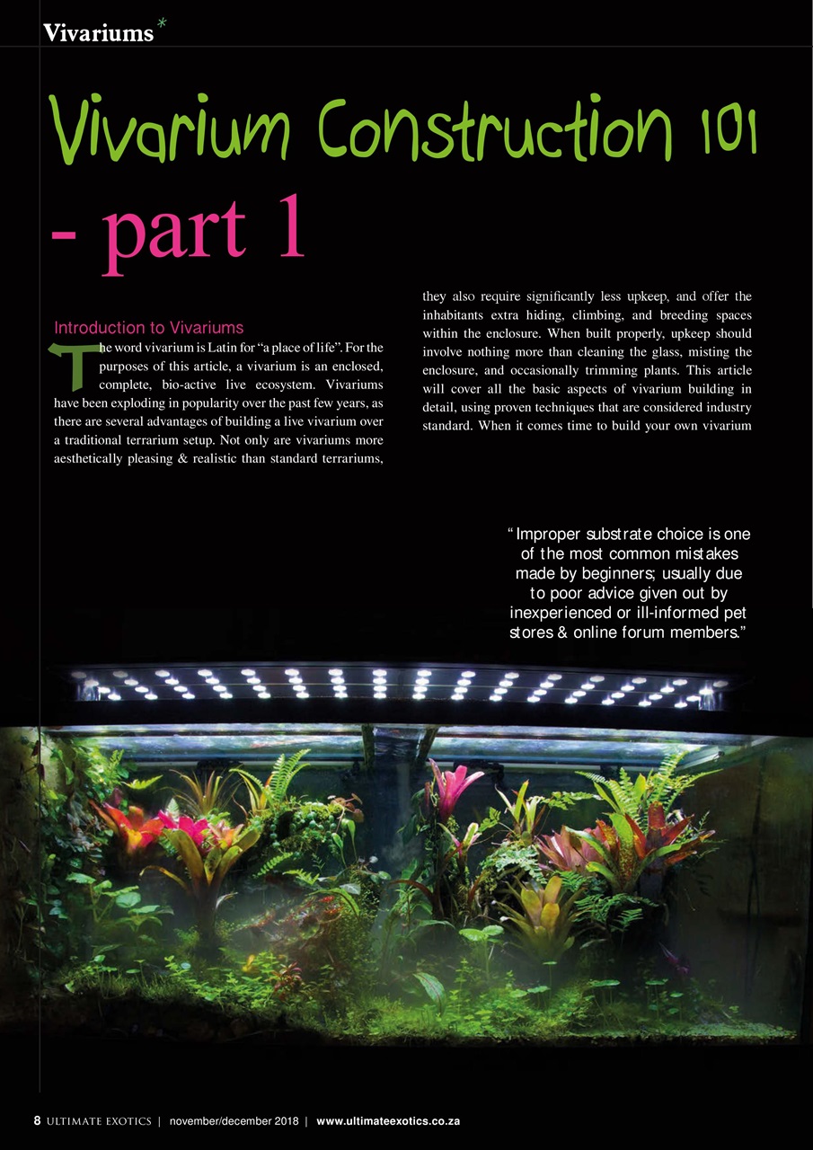 Ultimate Exotics Preview Pages