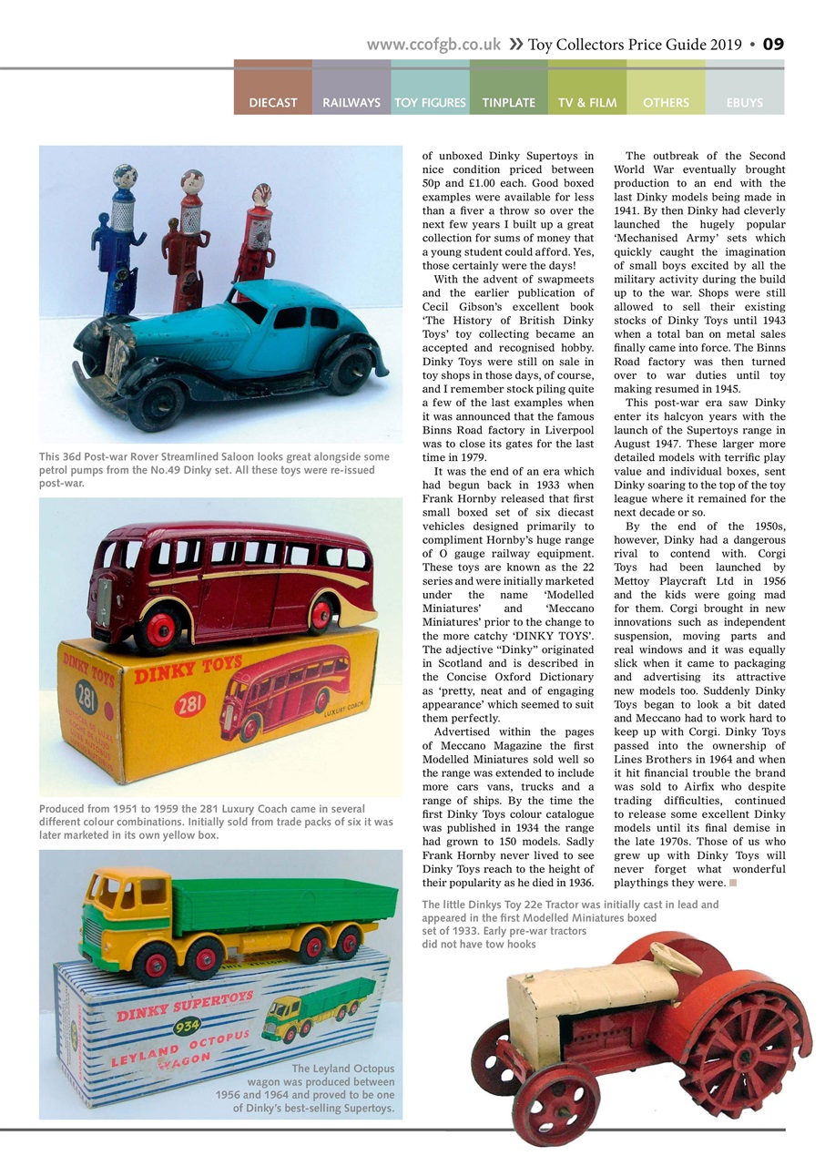 Toy Collectors Price Guide Preview Pages