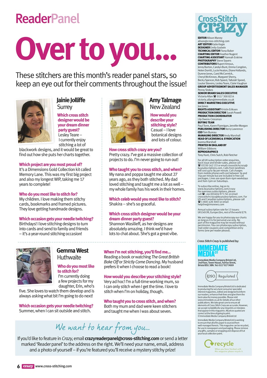 Cross Stitch Crazy Preview Pages