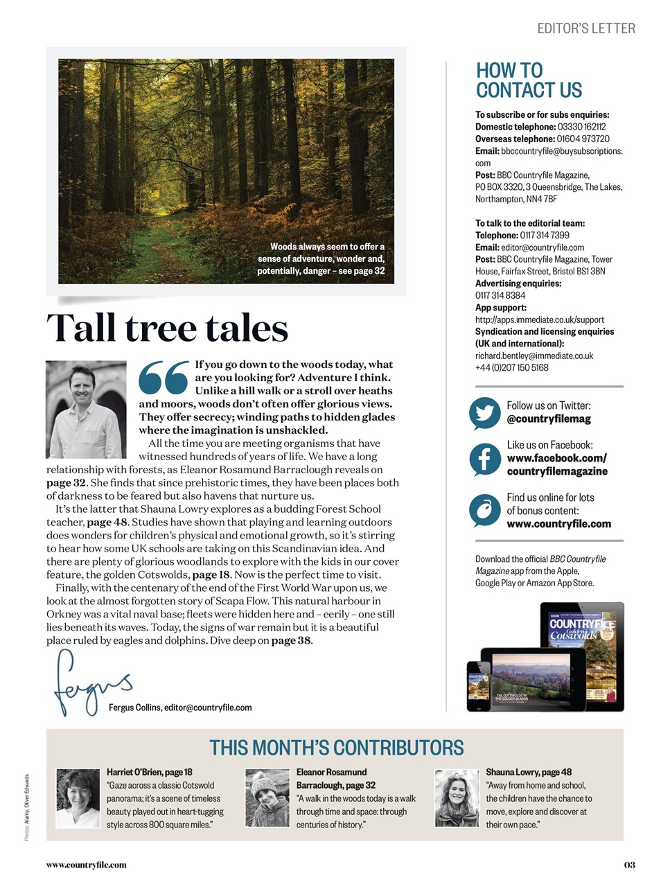 BBC Countryfile Magazine Preview Pages