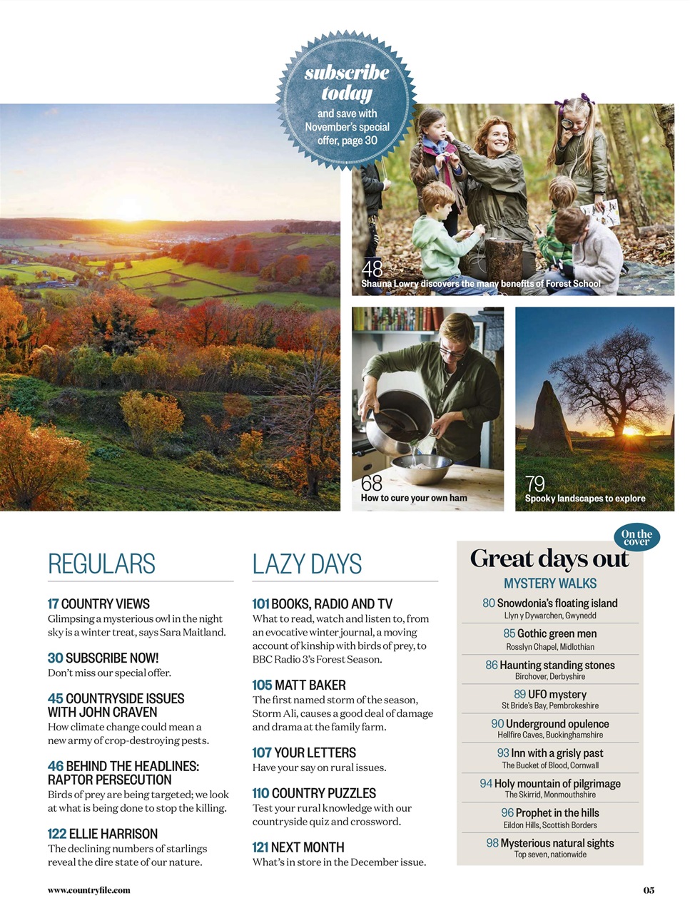 BBC Countryfile Magazine Preview Pages