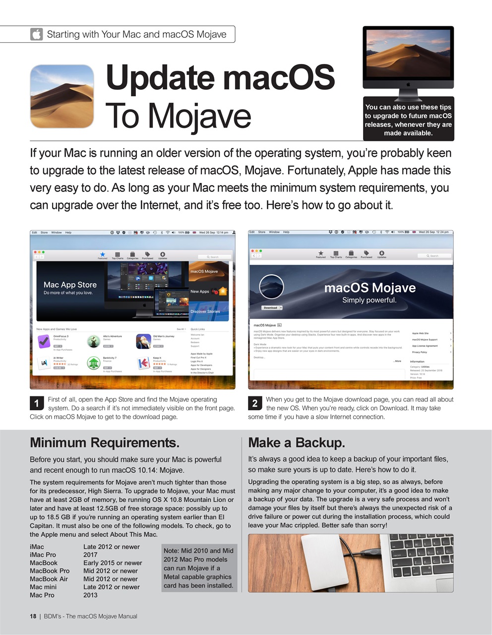 Mac + MacBook User Preview Pages