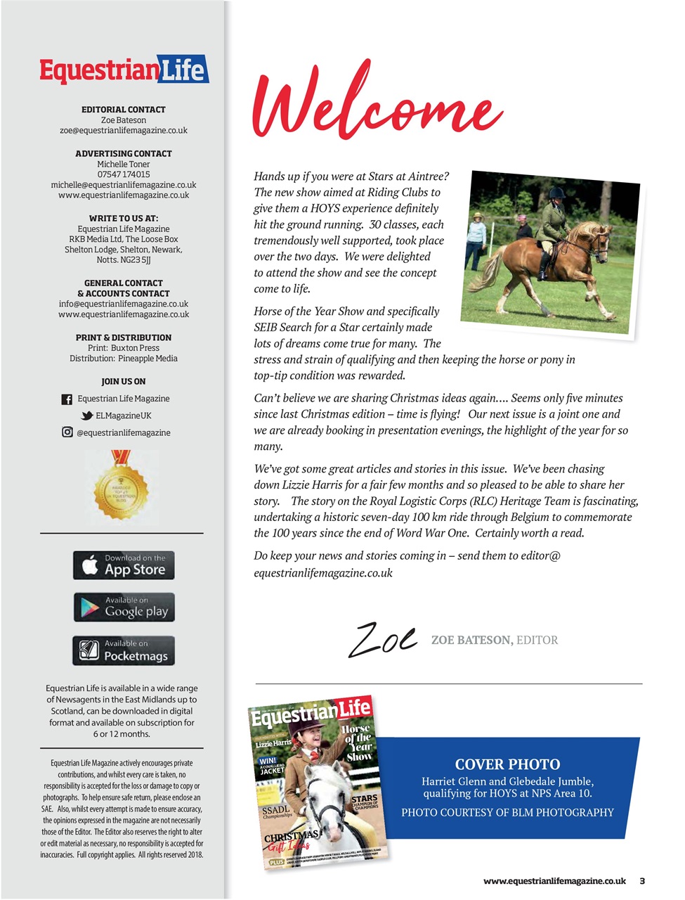 Equestrian Life Magazine Preview Pages