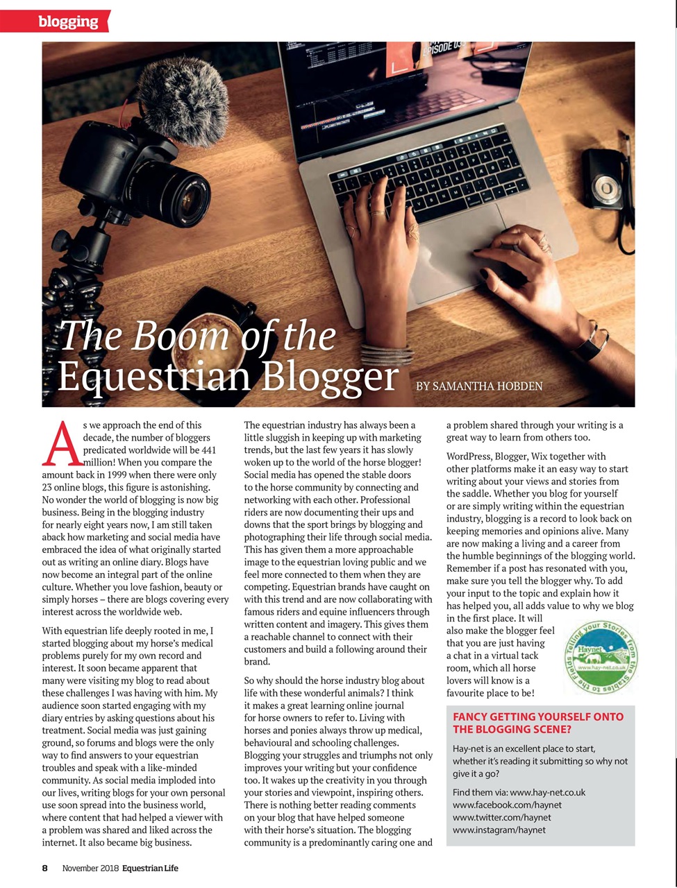 Equestrian Life Magazine Preview Pages