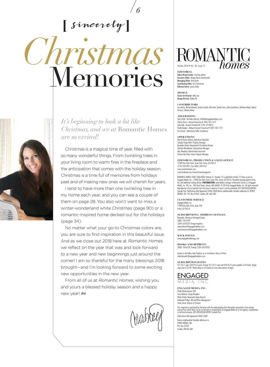 Romantic Homes Preview Pages