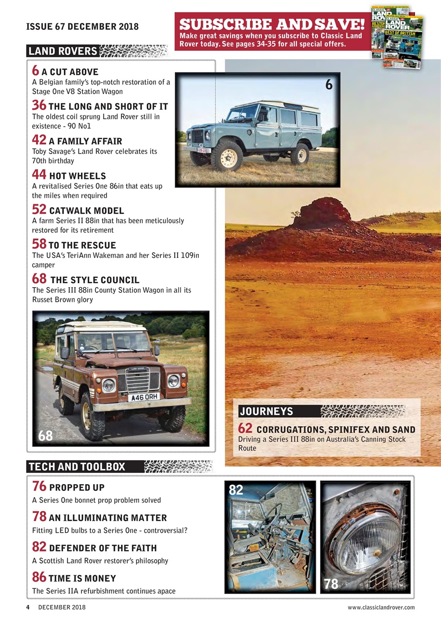 Classic Land Rover Magazine Preview Pages