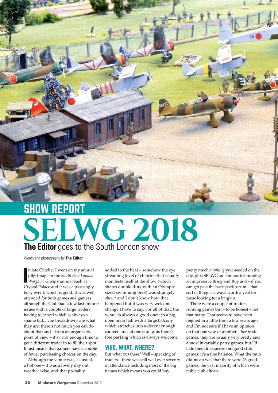 Miniature Wargames Preview Pages