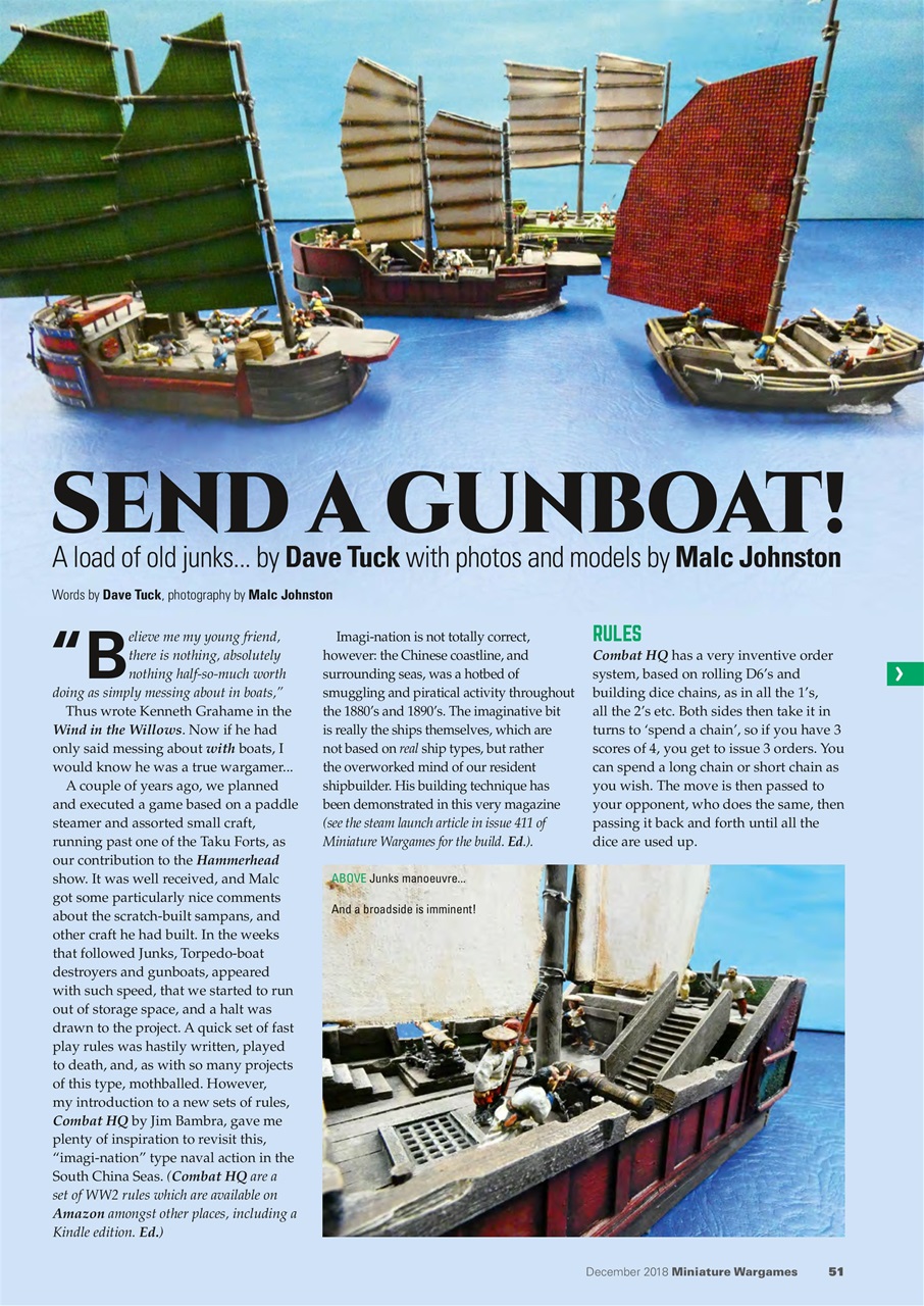 Miniature Wargames Preview Pages