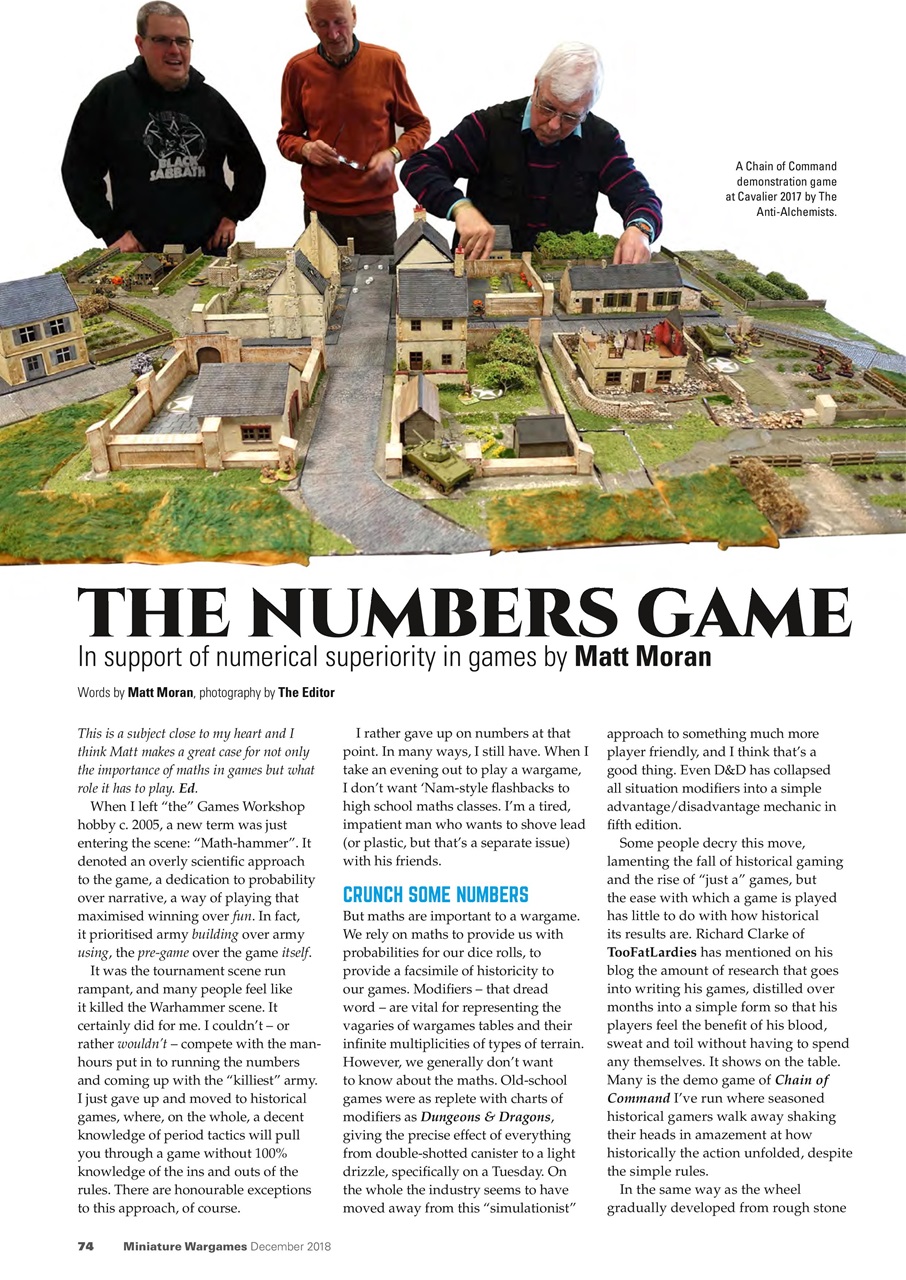 Miniature Wargames Preview Pages