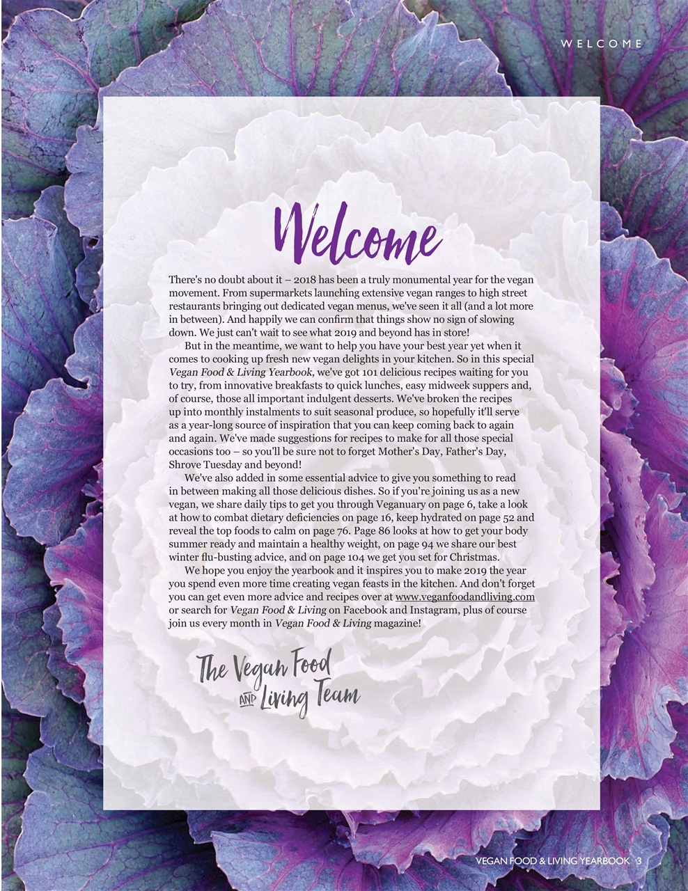 Vegan Food & Living Magazine Preview Pages