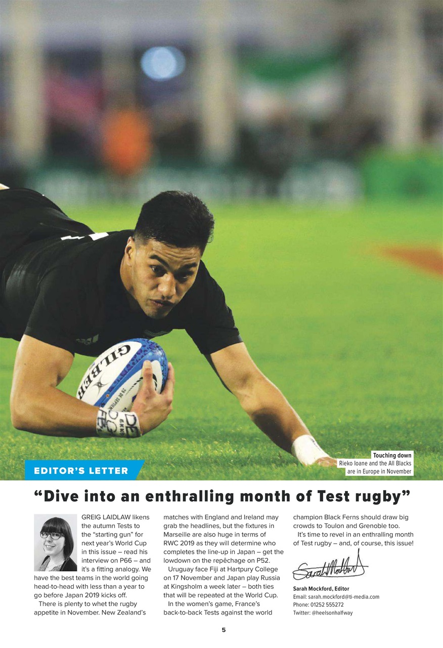 Rugby World Preview Pages