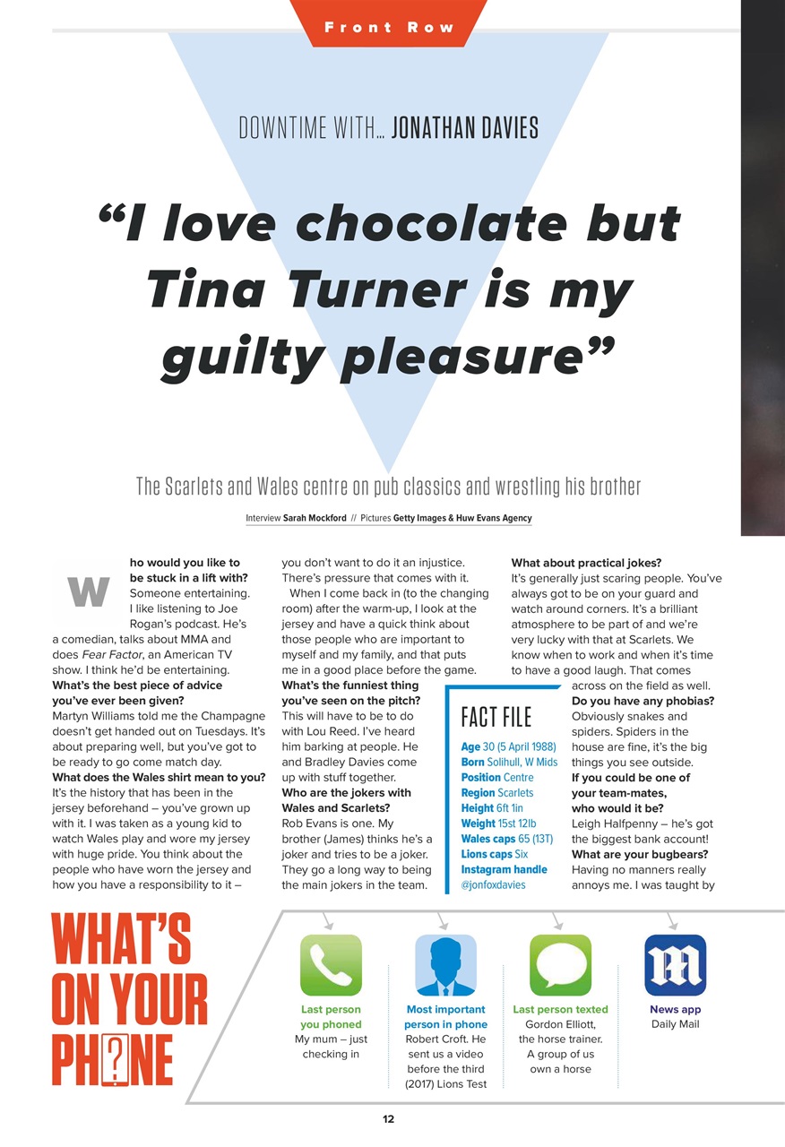 Rugby World Preview Pages