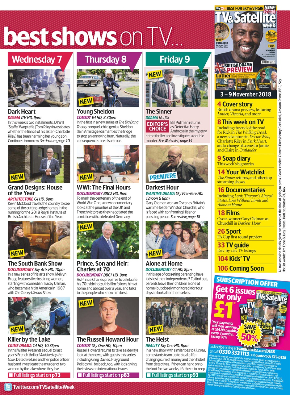 TV & Satellite Week Preview Pages