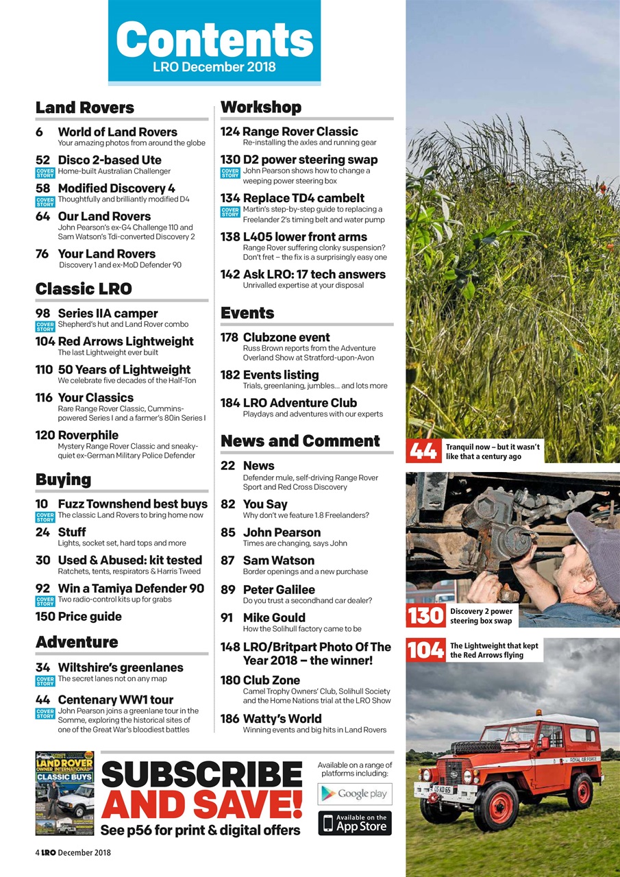 Land Rover Owner Preview Pages