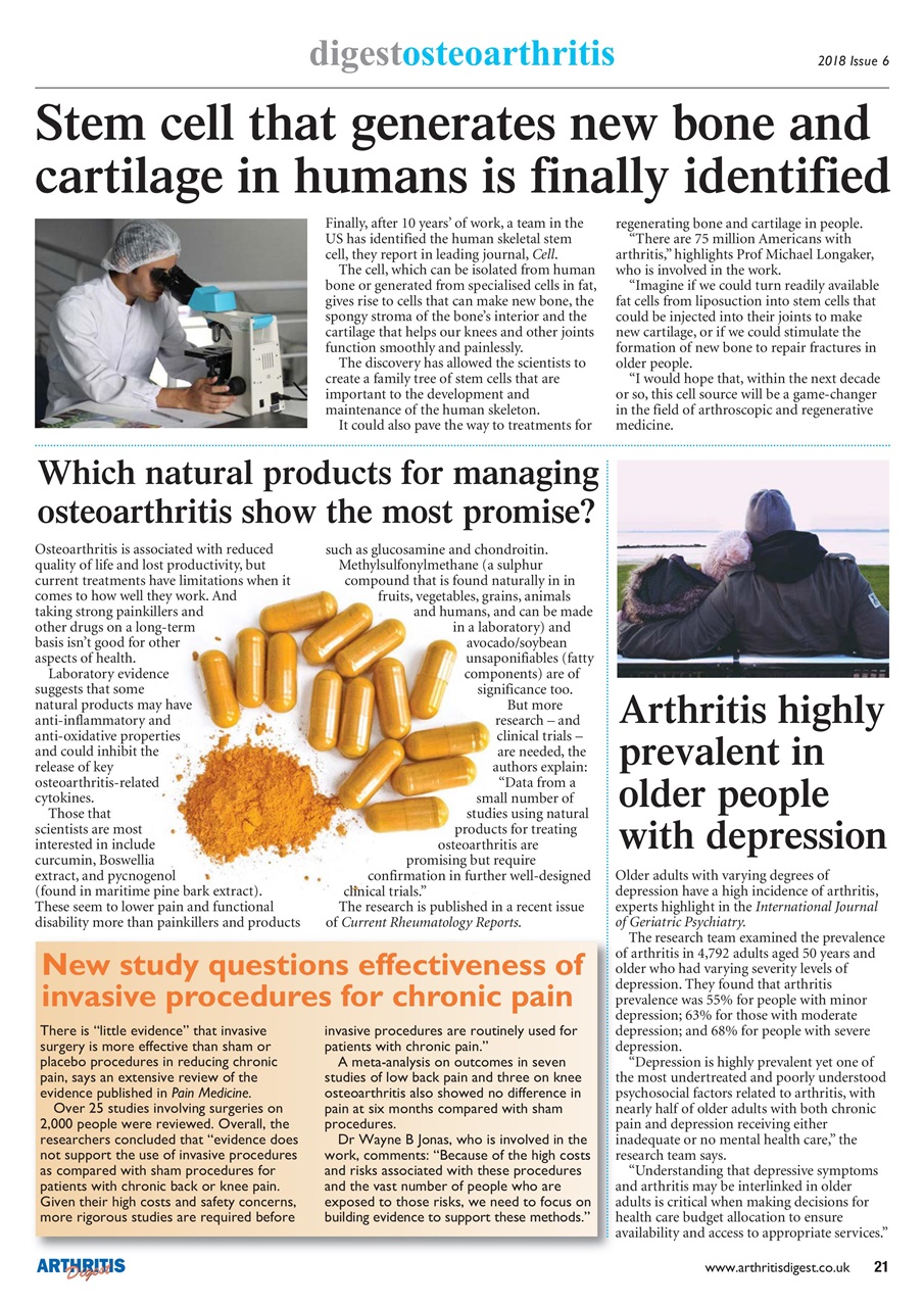 Arthritis Digest Preview Pages