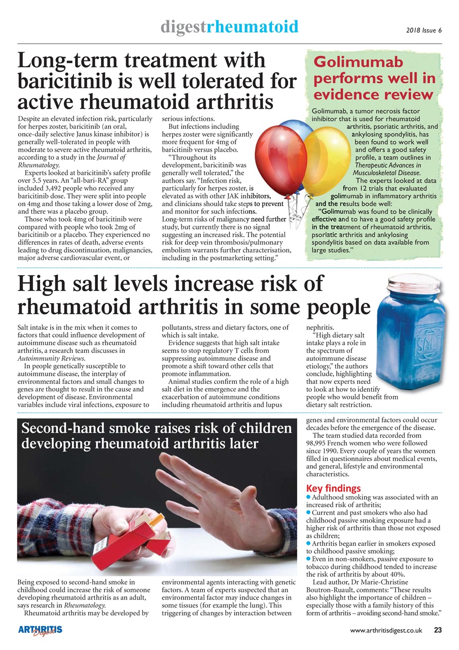 Arthritis Digest Preview Pages