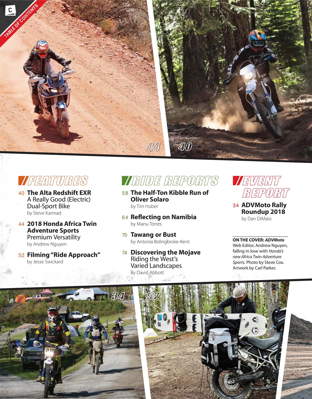 Adventure Motorcycle Preview Pages