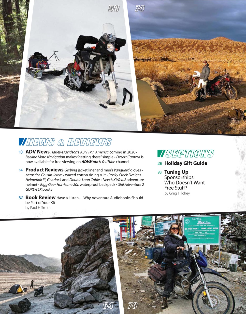 Adventure Motorcycle Preview Pages