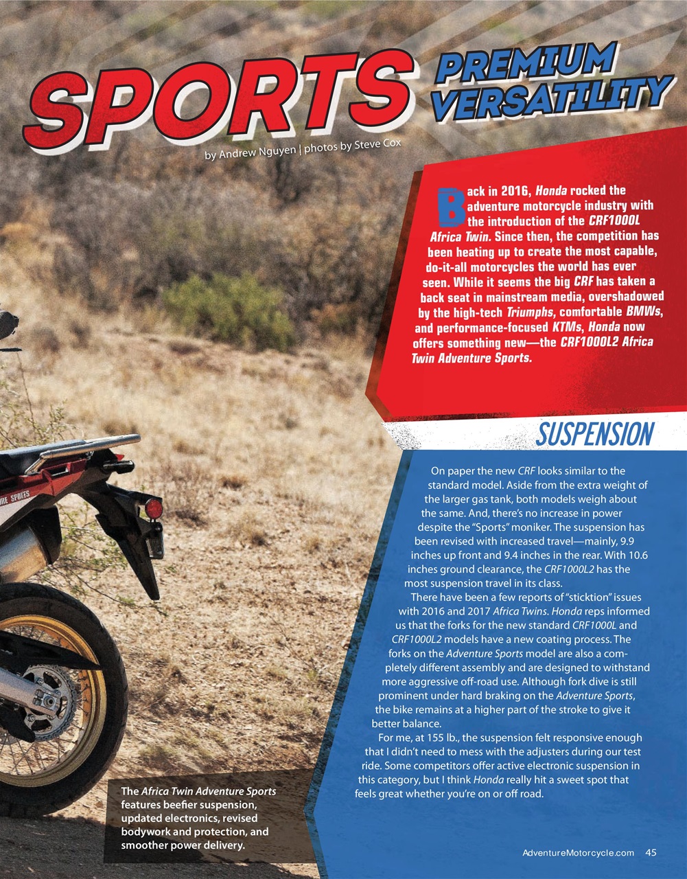 Adventure Motorcycle Preview Pages