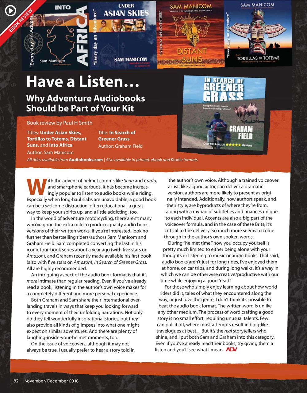 Adventure Motorcycle Preview Pages